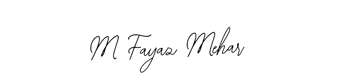 Create a beautiful signature design for name M Fayaz Mehar. With this signature (Bearetta-2O07w) fonts, you can make a handwritten signature for free. M Fayaz Mehar signature style 12 images and pictures png