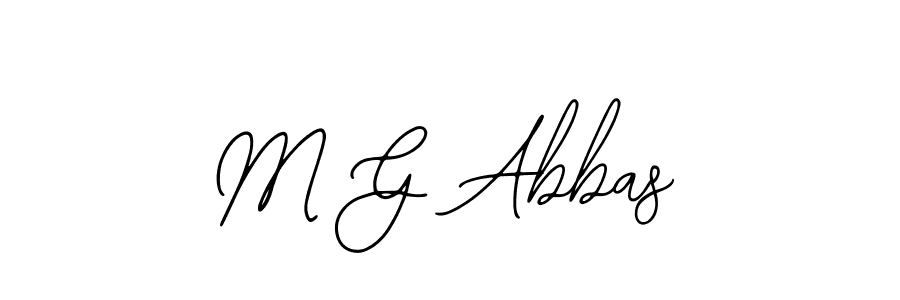 Use a signature maker to create a handwritten signature online. With this signature software, you can design (Bearetta-2O07w) your own signature for name M G Abbas. M G Abbas signature style 12 images and pictures png