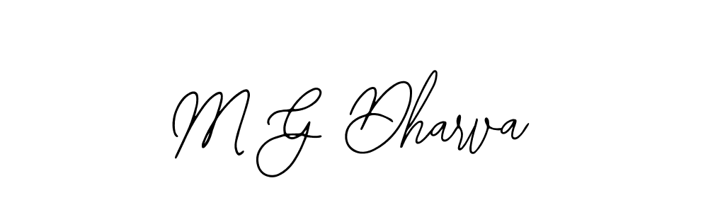 Also You can easily find your signature by using the search form. We will create M G Dharva name handwritten signature images for you free of cost using Bearetta-2O07w sign style. M G Dharva signature style 12 images and pictures png