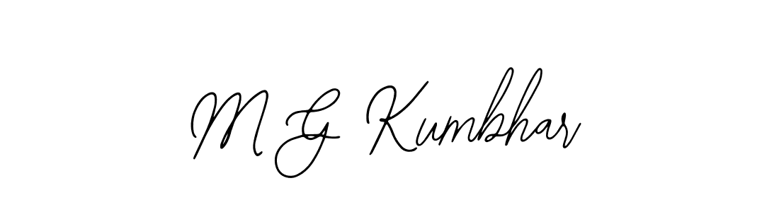 Make a beautiful signature design for name M G Kumbhar. With this signature (Bearetta-2O07w) style, you can create a handwritten signature for free. M G Kumbhar signature style 12 images and pictures png