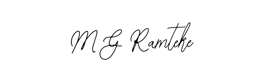 M G Ramteke stylish signature style. Best Handwritten Sign (Bearetta-2O07w) for my name. Handwritten Signature Collection Ideas for my name M G Ramteke. M G Ramteke signature style 12 images and pictures png