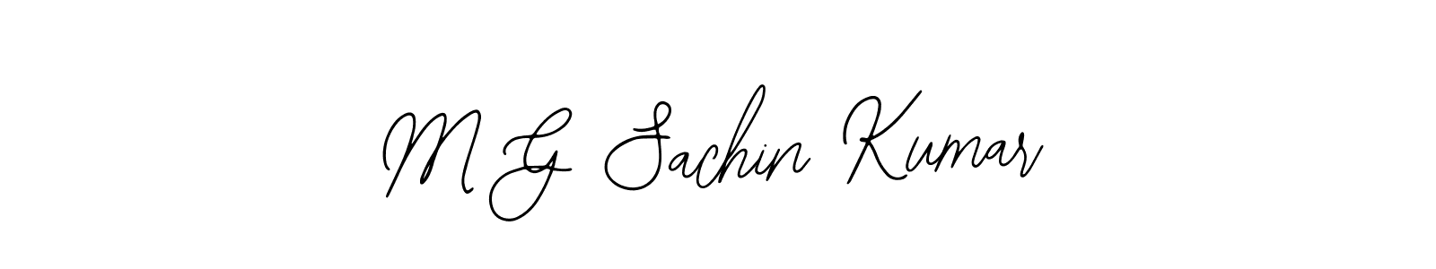 M G Sachin Kumar stylish signature style. Best Handwritten Sign (Bearetta-2O07w) for my name. Handwritten Signature Collection Ideas for my name M G Sachin Kumar. M G Sachin Kumar signature style 12 images and pictures png