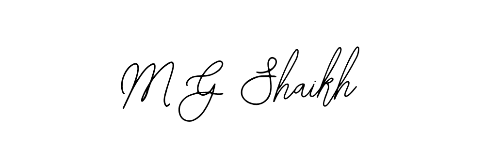 Similarly Bearetta-2O07w is the best handwritten signature design. Signature creator online .You can use it as an online autograph creator for name M G Shaikh. M G Shaikh signature style 12 images and pictures png