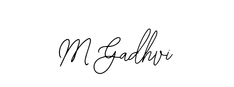 Make a beautiful signature design for name M Gadhvi. Use this online signature maker to create a handwritten signature for free. M Gadhvi signature style 12 images and pictures png