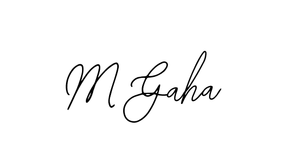 Create a beautiful signature design for name M Gaha. With this signature (Bearetta-2O07w) fonts, you can make a handwritten signature for free. M Gaha signature style 12 images and pictures png