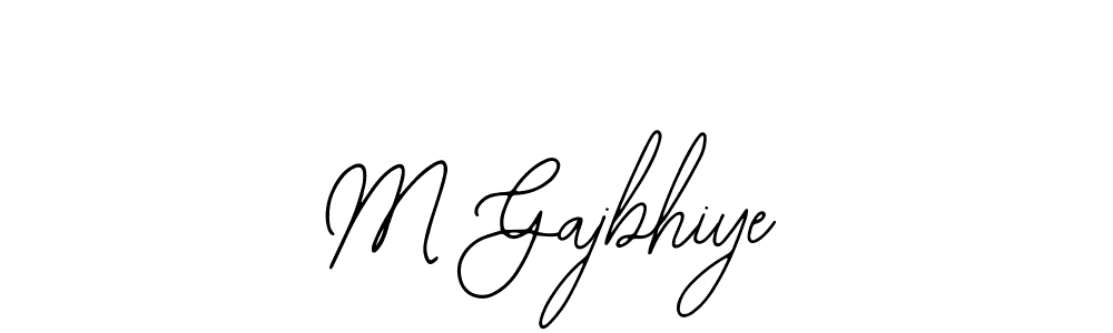 How to make M Gajbhiye signature? Bearetta-2O07w is a professional autograph style. Create handwritten signature for M Gajbhiye name. M Gajbhiye signature style 12 images and pictures png