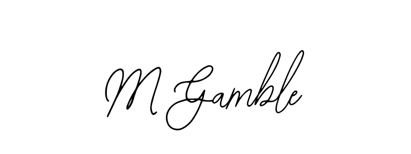 See photos of M Gamble official signature by Spectra . Check more albums & portfolios. Read reviews & check more about Bearetta-2O07w font. M Gamble signature style 12 images and pictures png