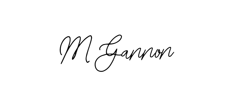 Design your own signature with our free online signature maker. With this signature software, you can create a handwritten (Bearetta-2O07w) signature for name M Gannon. M Gannon signature style 12 images and pictures png