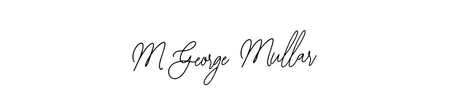 if you are searching for the best signature style for your name M George Mullar. so please give up your signature search. here we have designed multiple signature styles  using Bearetta-2O07w. M George Mullar signature style 12 images and pictures png