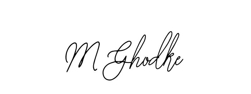 Make a beautiful signature design for name M Ghodke. With this signature (Bearetta-2O07w) style, you can create a handwritten signature for free. M Ghodke signature style 12 images and pictures png