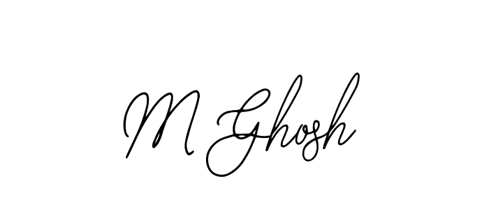 The best way (Bearetta-2O07w) to make a short signature is to pick only two or three words in your name. The name M Ghosh include a total of six letters. For converting this name. M Ghosh signature style 12 images and pictures png