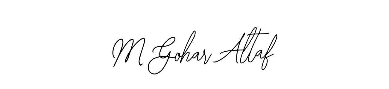 Also we have M Gohar Altaf name is the best signature style. Create professional handwritten signature collection using Bearetta-2O07w autograph style. M Gohar Altaf signature style 12 images and pictures png