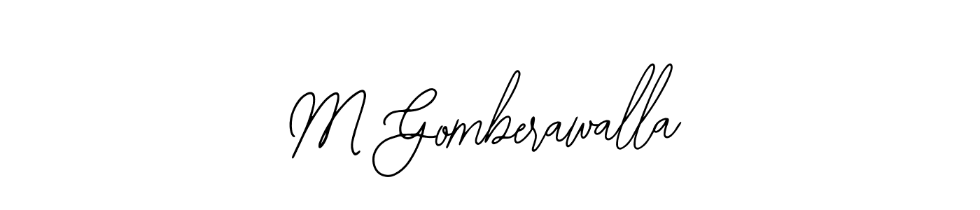 See photos of M Gomberawalla official signature by Spectra . Check more albums & portfolios. Read reviews & check more about Bearetta-2O07w font. M Gomberawalla signature style 12 images and pictures png