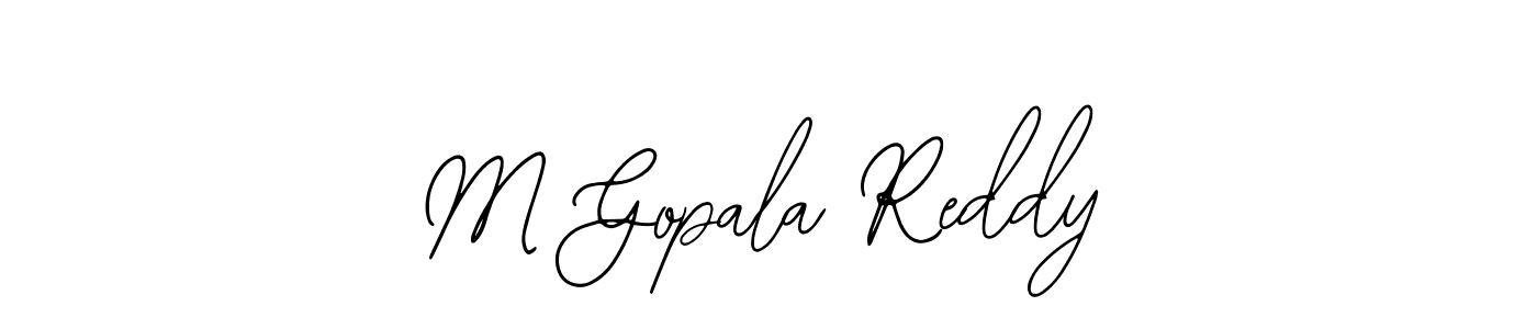 Design your own signature with our free online signature maker. With this signature software, you can create a handwritten (Bearetta-2O07w) signature for name M Gopala Reddy. M Gopala Reddy signature style 12 images and pictures png