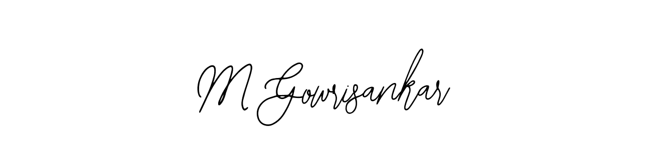 How to make M Gowrisankar signature? Bearetta-2O07w is a professional autograph style. Create handwritten signature for M Gowrisankar name. M Gowrisankar signature style 12 images and pictures png