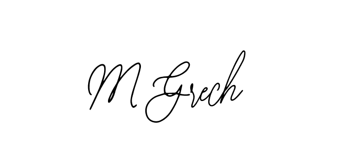 if you are searching for the best signature style for your name M Grech. so please give up your signature search. here we have designed multiple signature styles  using Bearetta-2O07w. M Grech signature style 12 images and pictures png