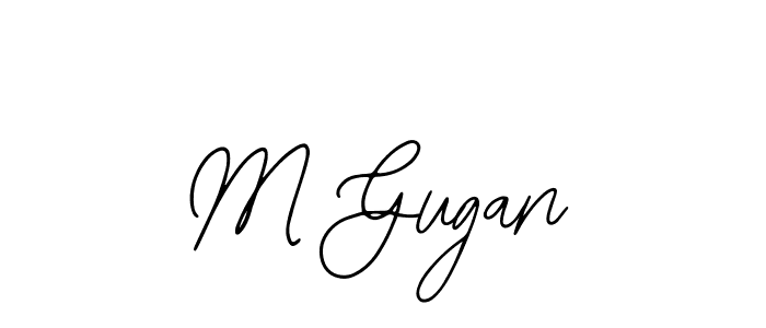 if you are searching for the best signature style for your name M Gugan. so please give up your signature search. here we have designed multiple signature styles  using Bearetta-2O07w. M Gugan signature style 12 images and pictures png