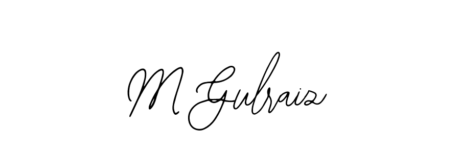 How to make M Gulraiz name signature. Use Bearetta-2O07w style for creating short signs online. This is the latest handwritten sign. M Gulraiz signature style 12 images and pictures png