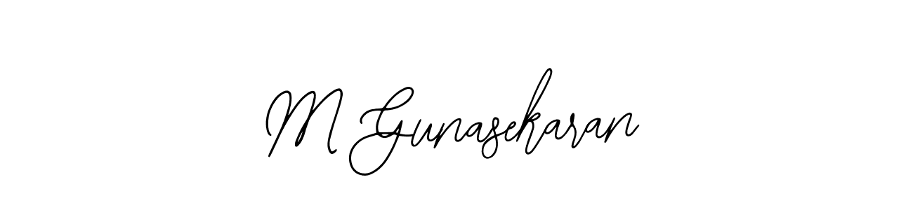 Also You can easily find your signature by using the search form. We will create M Gunasekaran name handwritten signature images for you free of cost using Bearetta-2O07w sign style. M Gunasekaran signature style 12 images and pictures png