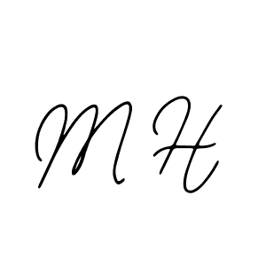 Create a beautiful signature design for name M H. With this signature (Bearetta-2O07w) fonts, you can make a handwritten signature for free. M H signature style 12 images and pictures png