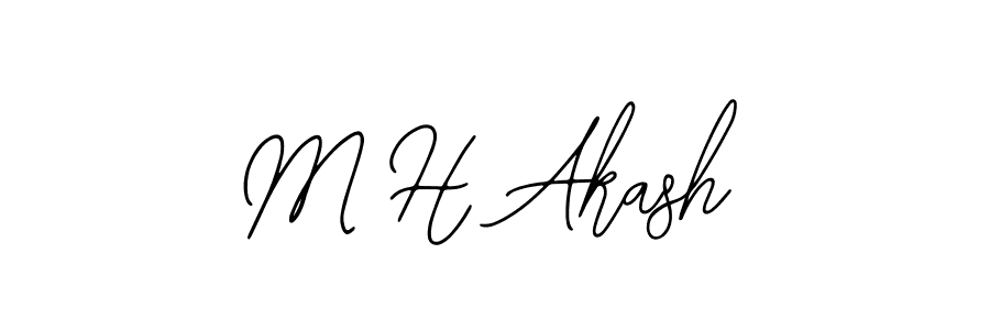 How to Draw M H Akash signature style? Bearetta-2O07w is a latest design signature styles for name M H Akash. M H Akash signature style 12 images and pictures png