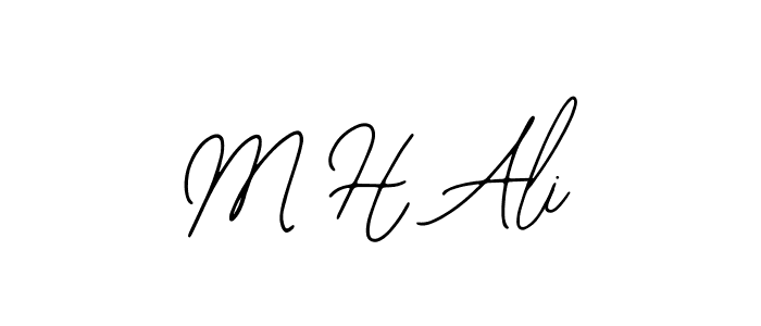The best way (Bearetta-2O07w) to make a short signature is to pick only two or three words in your name. The name M H Ali include a total of six letters. For converting this name. M H Ali signature style 12 images and pictures png