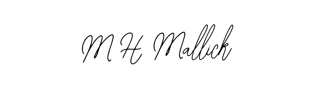 M H Mallick stylish signature style. Best Handwritten Sign (Bearetta-2O07w) for my name. Handwritten Signature Collection Ideas for my name M H Mallick. M H Mallick signature style 12 images and pictures png