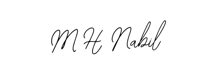 How to Draw M H Nabil signature style? Bearetta-2O07w is a latest design signature styles for name M H Nabil. M H Nabil signature style 12 images and pictures png