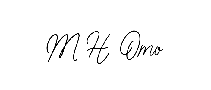 Use a signature maker to create a handwritten signature online. With this signature software, you can design (Bearetta-2O07w) your own signature for name M H Omo. M H Omo signature style 12 images and pictures png