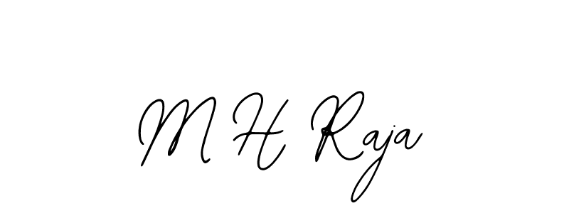 if you are searching for the best signature style for your name M H Raja. so please give up your signature search. here we have designed multiple signature styles  using Bearetta-2O07w. M H Raja signature style 12 images and pictures png