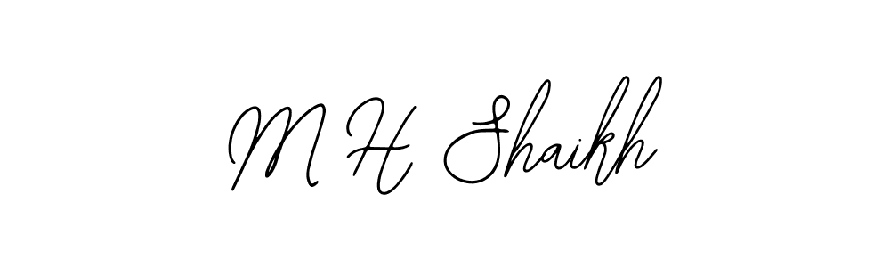 Similarly Bearetta-2O07w is the best handwritten signature design. Signature creator online .You can use it as an online autograph creator for name M H Shaikh. M H Shaikh signature style 12 images and pictures png