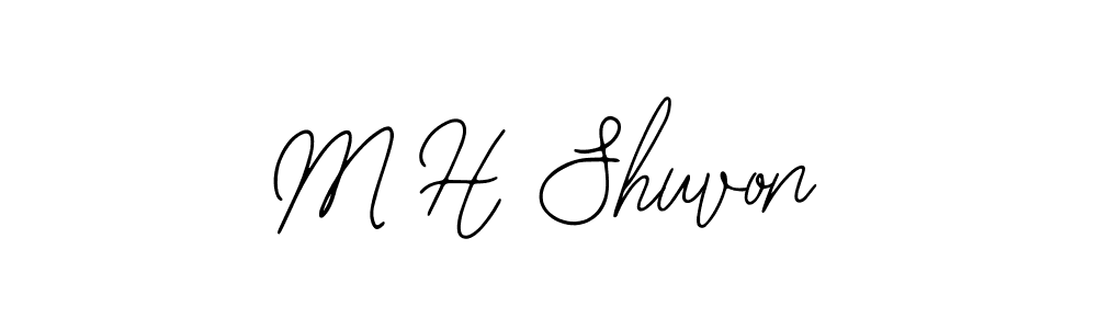 How to make M H Shuvon signature? Bearetta-2O07w is a professional autograph style. Create handwritten signature for M H Shuvon name. M H Shuvon signature style 12 images and pictures png