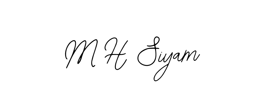 Once you've used our free online signature maker to create your best signature Bearetta-2O07w style, it's time to enjoy all of the benefits that M H Siyam name signing documents. M H Siyam signature style 12 images and pictures png