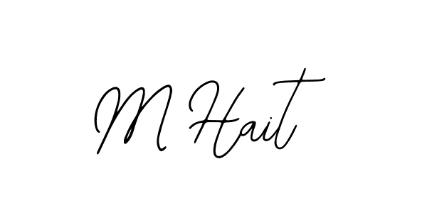 Similarly Bearetta-2O07w is the best handwritten signature design. Signature creator online .You can use it as an online autograph creator for name M Hait. M Hait signature style 12 images and pictures png