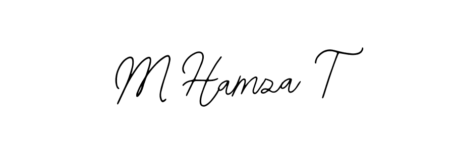 How to make M Hamza T signature? Bearetta-2O07w is a professional autograph style. Create handwritten signature for M Hamza T name. M Hamza T signature style 12 images and pictures png