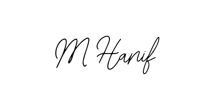 How to make M Hanif signature? Bearetta-2O07w is a professional autograph style. Create handwritten signature for M Hanif name. M Hanif signature style 12 images and pictures png