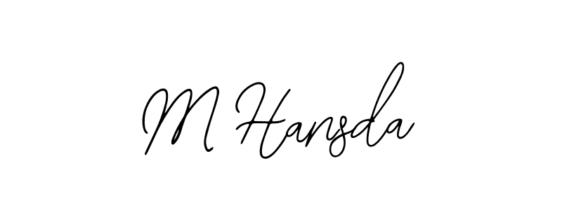 Make a beautiful signature design for name M Hansda. Use this online signature maker to create a handwritten signature for free. M Hansda signature style 12 images and pictures png