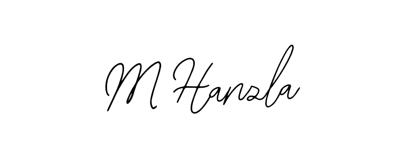 Bearetta-2O07w is a professional signature style that is perfect for those who want to add a touch of class to their signature. It is also a great choice for those who want to make their signature more unique. Get M Hanzla name to fancy signature for free. M Hanzla signature style 12 images and pictures png