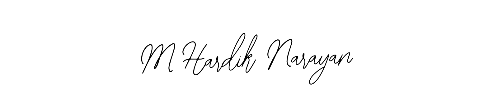 if you are searching for the best signature style for your name M Hardik Narayan. so please give up your signature search. here we have designed multiple signature styles  using Bearetta-2O07w. M Hardik Narayan signature style 12 images and pictures png