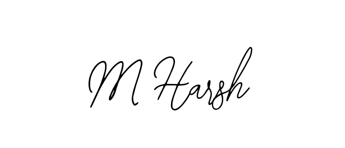 Create a beautiful signature design for name M Harsh. With this signature (Bearetta-2O07w) fonts, you can make a handwritten signature for free. M Harsh signature style 12 images and pictures png