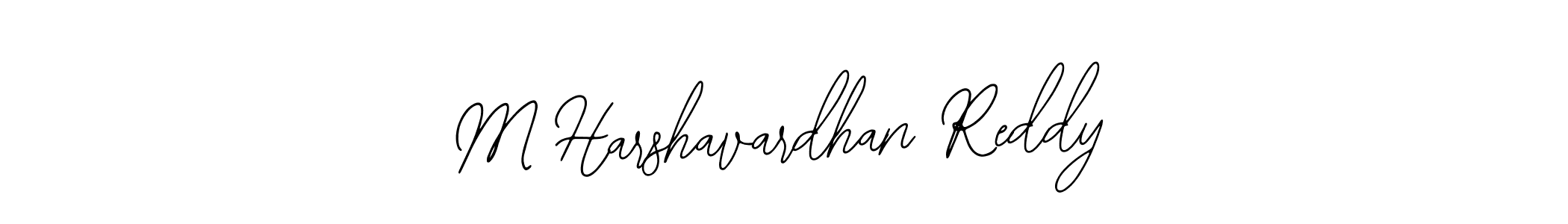 How to make M Harshavardhan Reddy name signature. Use Bearetta-2O07w style for creating short signs online. This is the latest handwritten sign. M Harshavardhan Reddy signature style 12 images and pictures png
