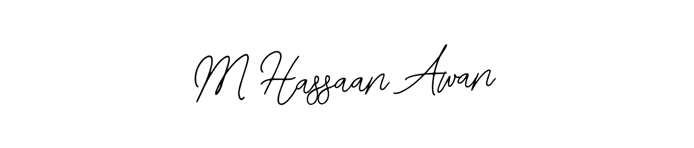 Use a signature maker to create a handwritten signature online. With this signature software, you can design (Bearetta-2O07w) your own signature for name M Hassaan Awan. M Hassaan Awan signature style 12 images and pictures png