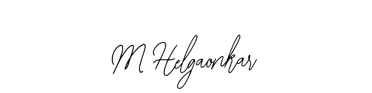 Design your own signature with our free online signature maker. With this signature software, you can create a handwritten (Bearetta-2O07w) signature for name M Helgaonkar. M Helgaonkar signature style 12 images and pictures png