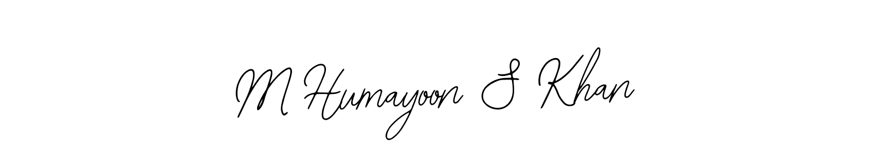Bearetta-2O07w is a professional signature style that is perfect for those who want to add a touch of class to their signature. It is also a great choice for those who want to make their signature more unique. Get M Humayoon S Khan name to fancy signature for free. M Humayoon S Khan signature style 12 images and pictures png
