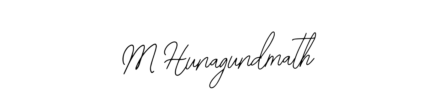 How to make M Hunagundmath name signature. Use Bearetta-2O07w style for creating short signs online. This is the latest handwritten sign. M Hunagundmath signature style 12 images and pictures png