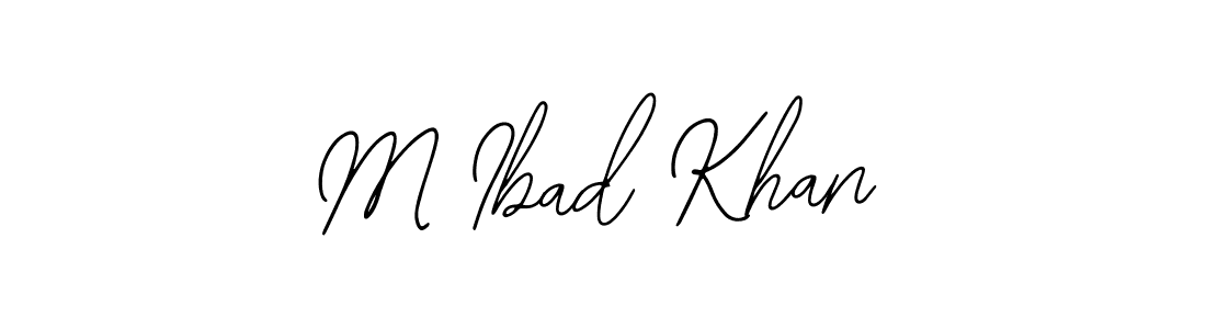 Also You can easily find your signature by using the search form. We will create M Ibad Khan name handwritten signature images for you free of cost using Bearetta-2O07w sign style. M Ibad Khan signature style 12 images and pictures png