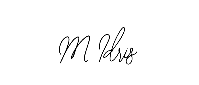 Use a signature maker to create a handwritten signature online. With this signature software, you can design (Bearetta-2O07w) your own signature for name M Idris. M Idris signature style 12 images and pictures png