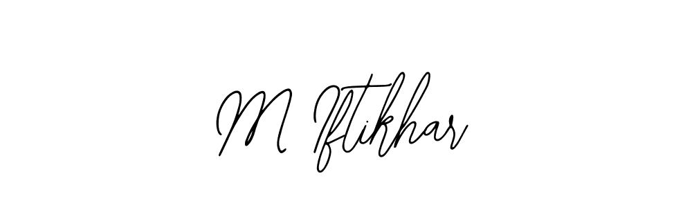 Also we have M Iftikhar name is the best signature style. Create professional handwritten signature collection using Bearetta-2O07w autograph style. M Iftikhar signature style 12 images and pictures png