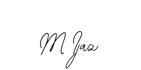 How to make M Ijaz name signature. Use Bearetta-2O07w style for creating short signs online. This is the latest handwritten sign. M Ijaz signature style 12 images and pictures png