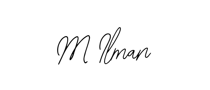 This is the best signature style for the M Ilman name. Also you like these signature font (Bearetta-2O07w). Mix name signature. M Ilman signature style 12 images and pictures png
